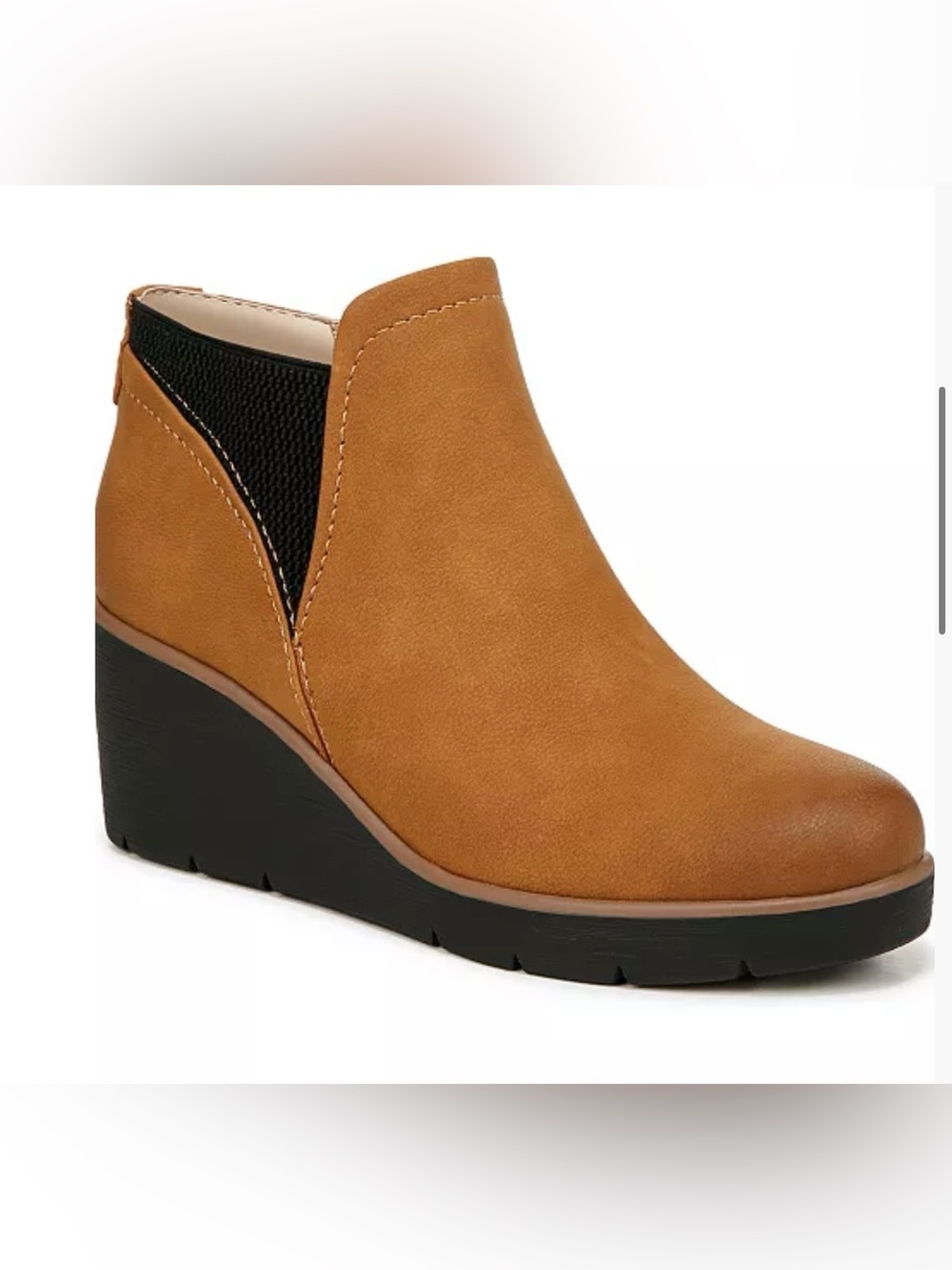 SOUL Naturalizer Tan Wedge Slip-On Clog Bootie